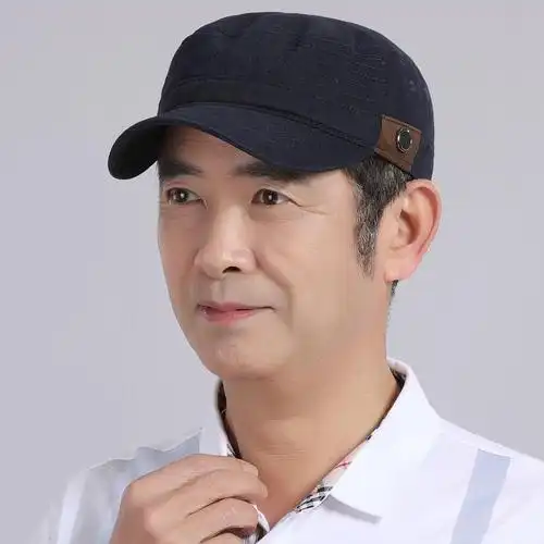 中老年帽子男春夏爸爸男士单春老人爷爷夏季老头春季老年平顶帽