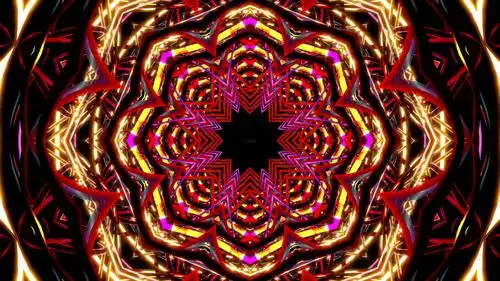 超赞原创4k花纹绚丽金色光条走秀大屏背景_3840x2160_高清视频素材