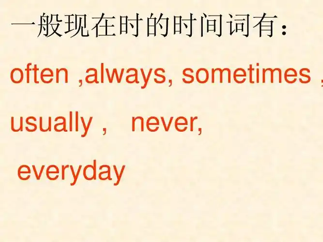 often ,always, sometimes   usually   never, everyday