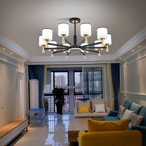 客厅吊灯现代简约大气2022年新款简欧轻奢新中式全屋灯具组合套餐