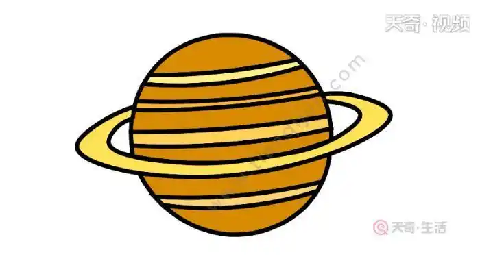 幼儿简笔画水星