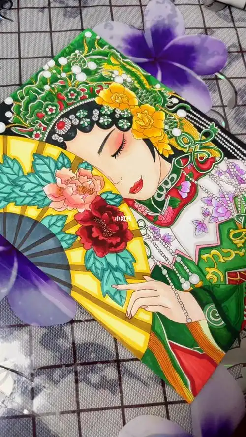 原创马克笔花旦完成