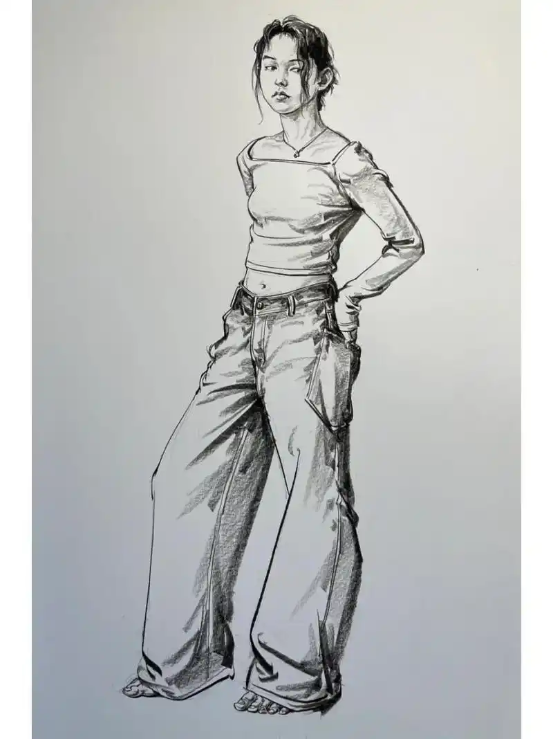 速写单人临摹资料