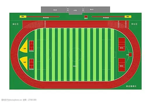田径场规划平面图图片