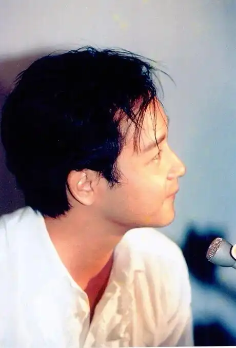 张国荣的侧脸真的太好看了!