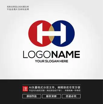 h字母logo设计图__其他图标_标志图标_设计图库_昵图网nipic.com