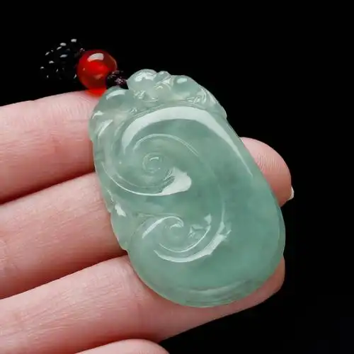 如意原创设计缅甸玉石吊坠翡翠项链货玉挂件项坠