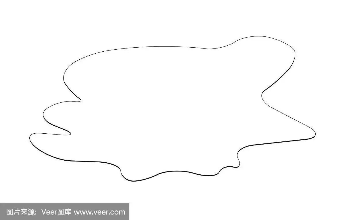 水坑剪影,黑色物质溢出.污点,沙沙地响,下降.