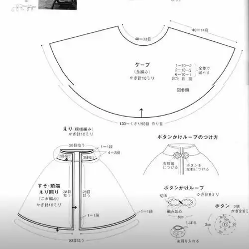 几款斗篷披肩图解每款都很独特花样也漂亮