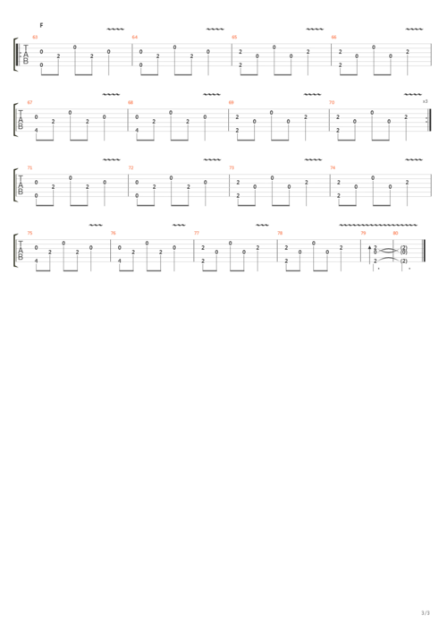 interstellar(星际穿越)main theme吉他谱