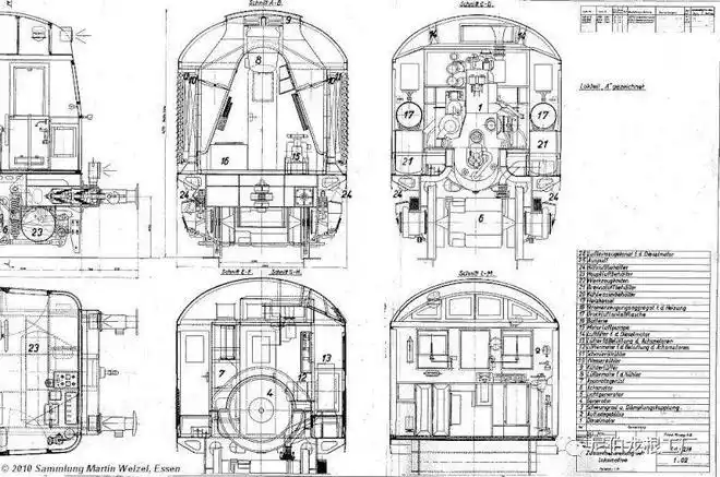 牵引巨炮的双头铁马二战德国克虏伯d311内燃机车