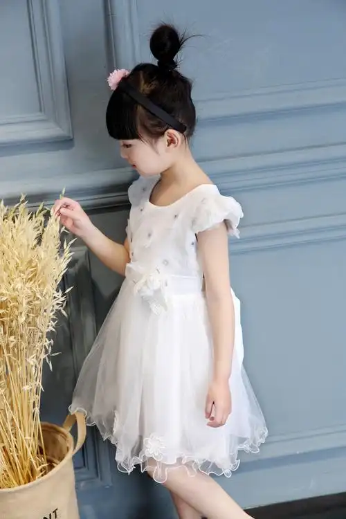 春夏童装公主裙女童礼服裙儿童蓬蓬裙婚纱裙宝宝演出舞蹈裙