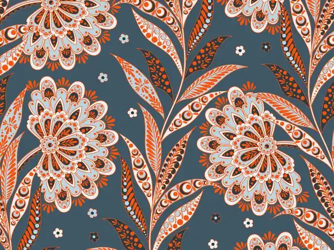 产品图案设计 家纺家饰图案 植物花卉图案 > 新款植物大花无缝印花