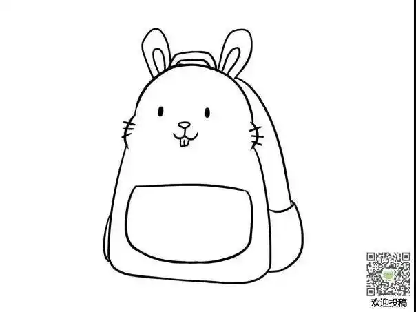 我的书包简笔画我的小书包简笔画