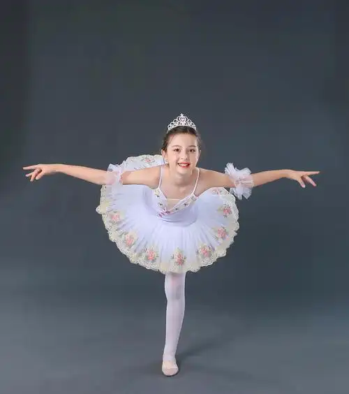 儿童芭蕾舞tutu小天鹅蓬蓬演出服女童吊带表演天鹅湖芭蕾舞服