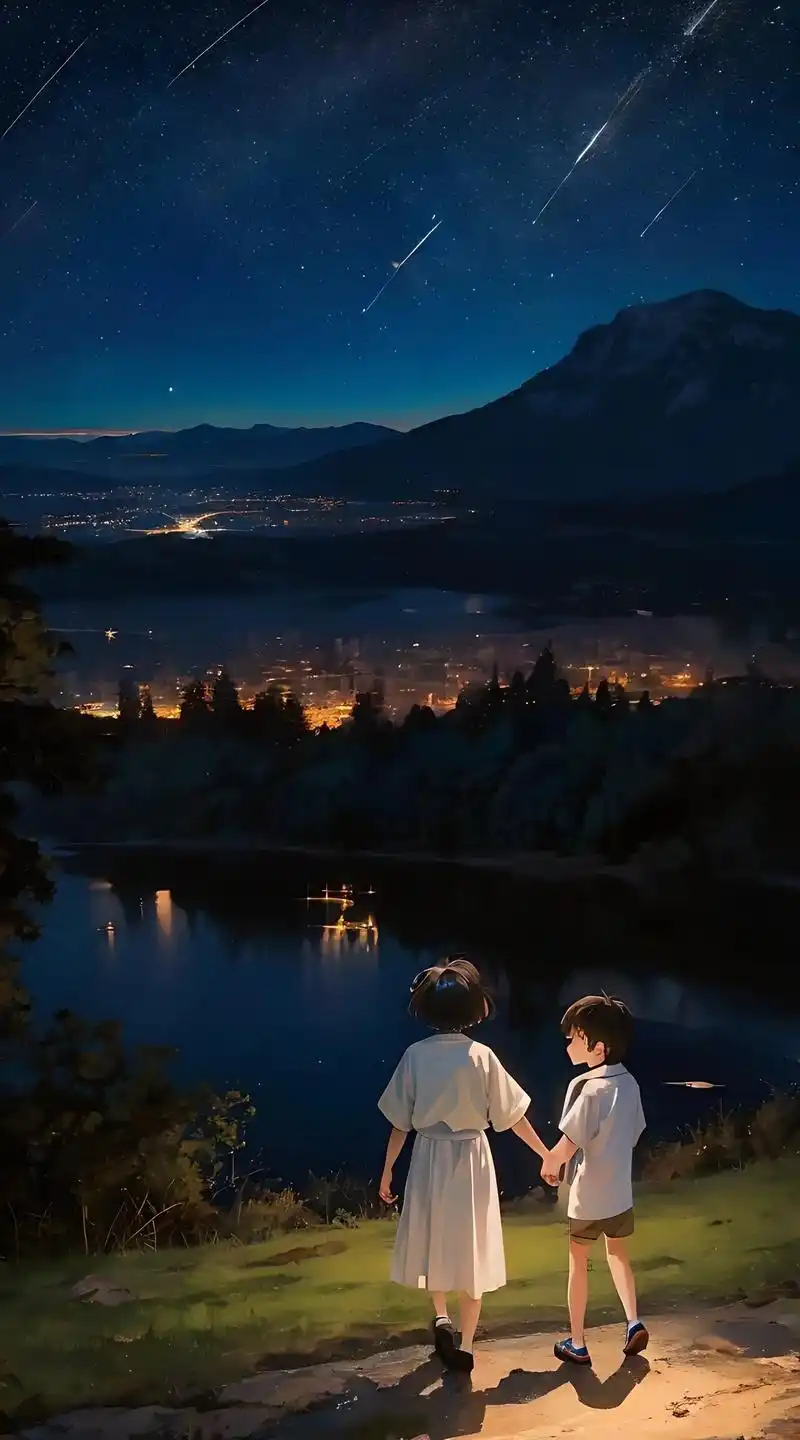 夜空,流星和你#图文伙伴计划 #动漫 #宫崎骏 - 抖音