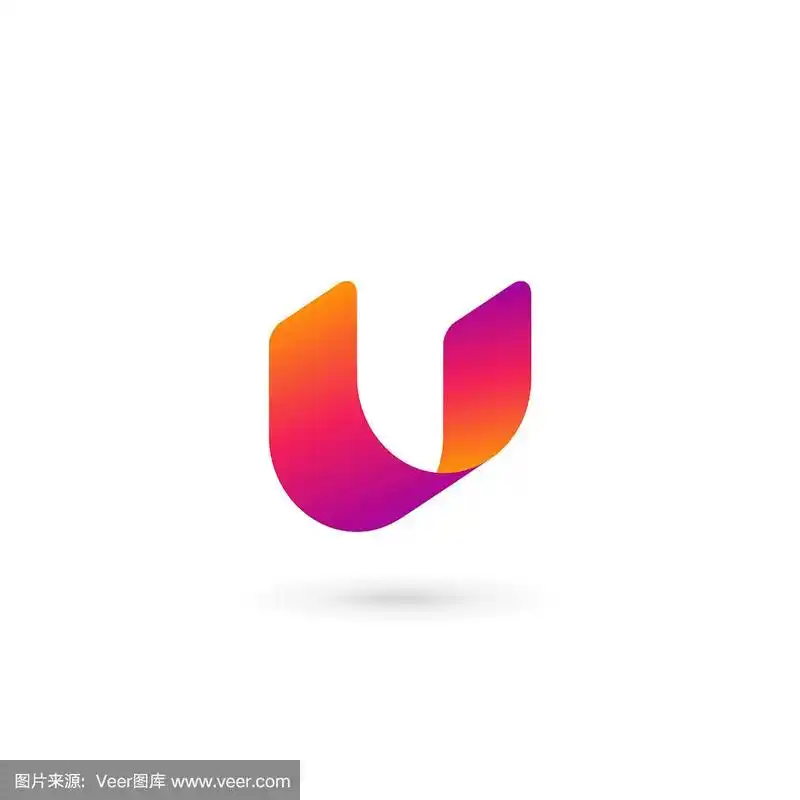 字母u标志图标设计模板元素