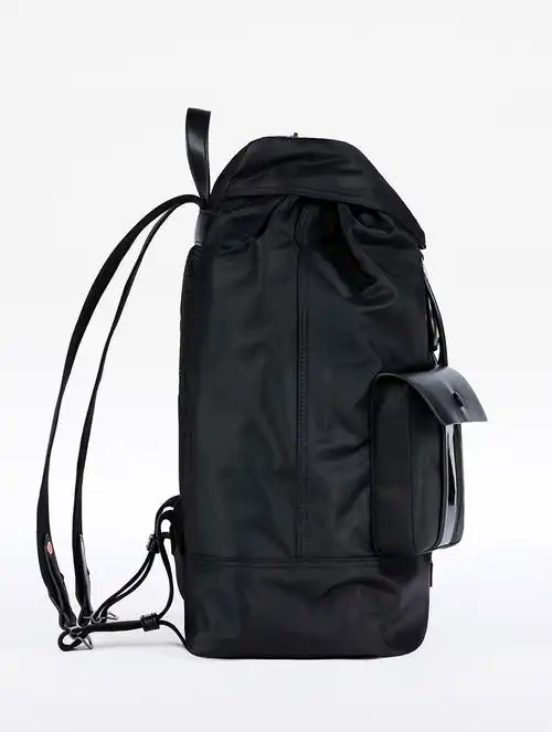 ck双肩包真皮拼接男女休闲大容量商务户外旅行防水带盖韩潮流1140