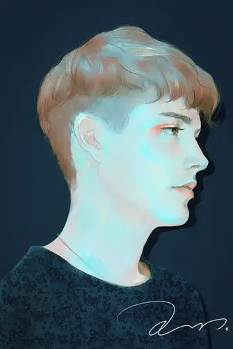 侧颜|插画|商业插画|潘冉 - 原创作品 - 站酷 (zcool)