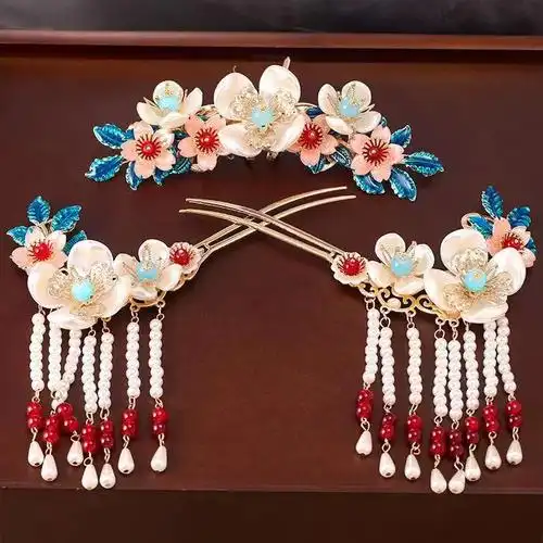 头饰发饰中国风饰品发簪流苏发夹皇冠道具古装汉服出租租赁中式