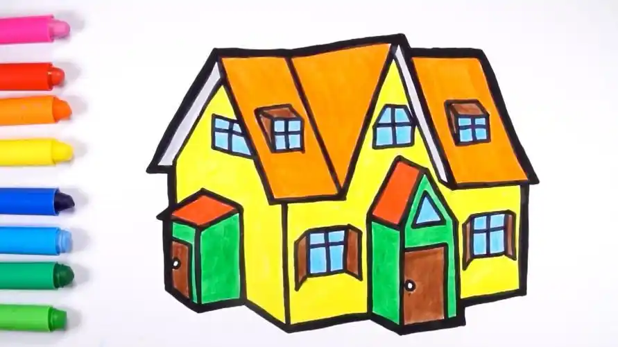 立体房子怎么画简笔画