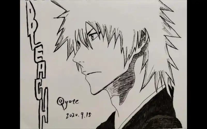 【手绘】纪念死神千年血战篇动画化(黑崎一护)