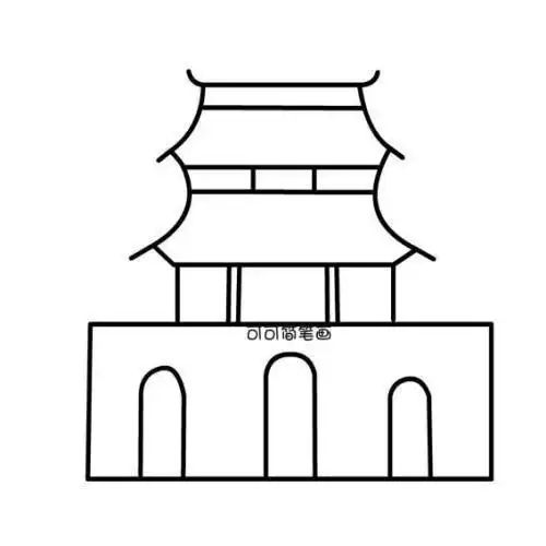 建筑简笔画要怎么画古代房子怎么画古代房子简笔画步骤图简笔画房子
