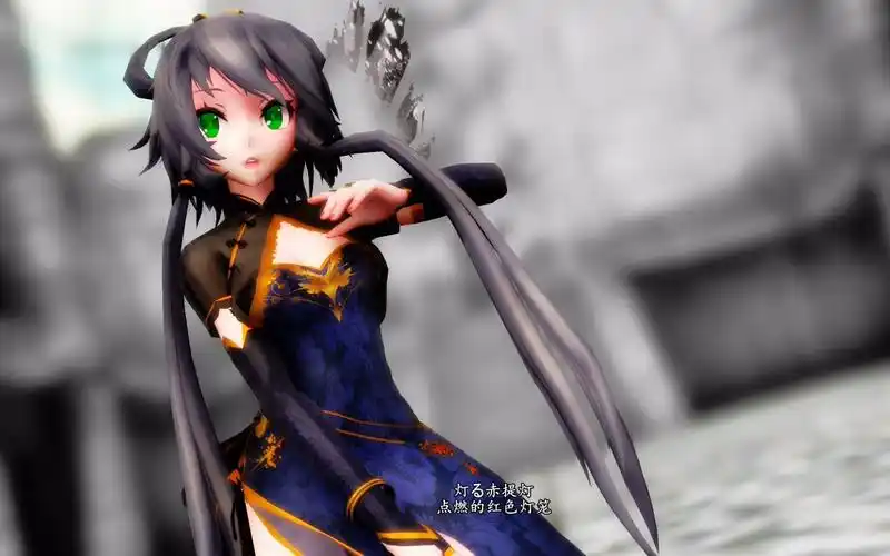 洛天依金丝雀极乐净土古老的仪式柱子