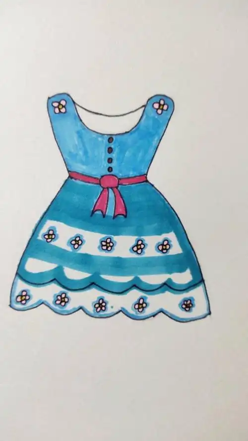 裙子怎么画简笔画?