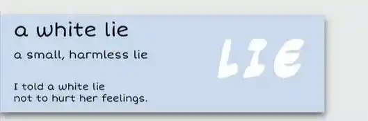 a white lie