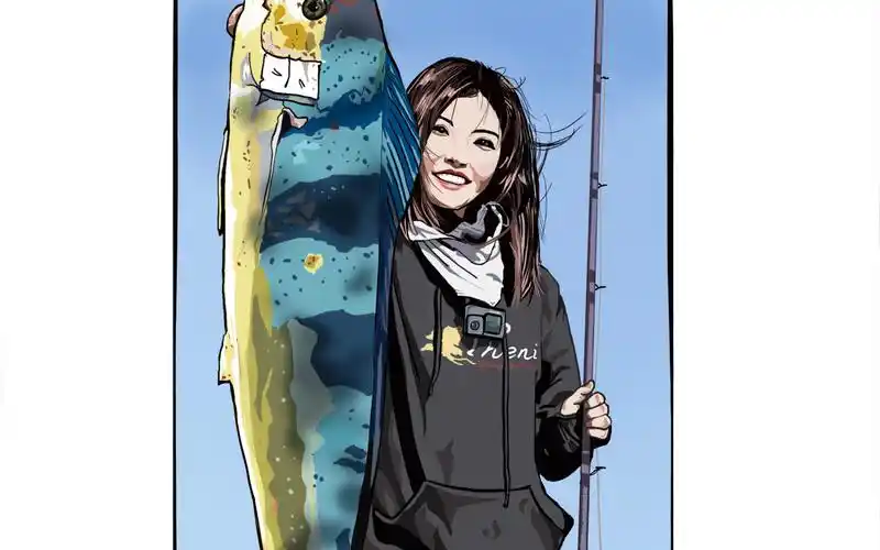 新作《路亚女孩》作画过程