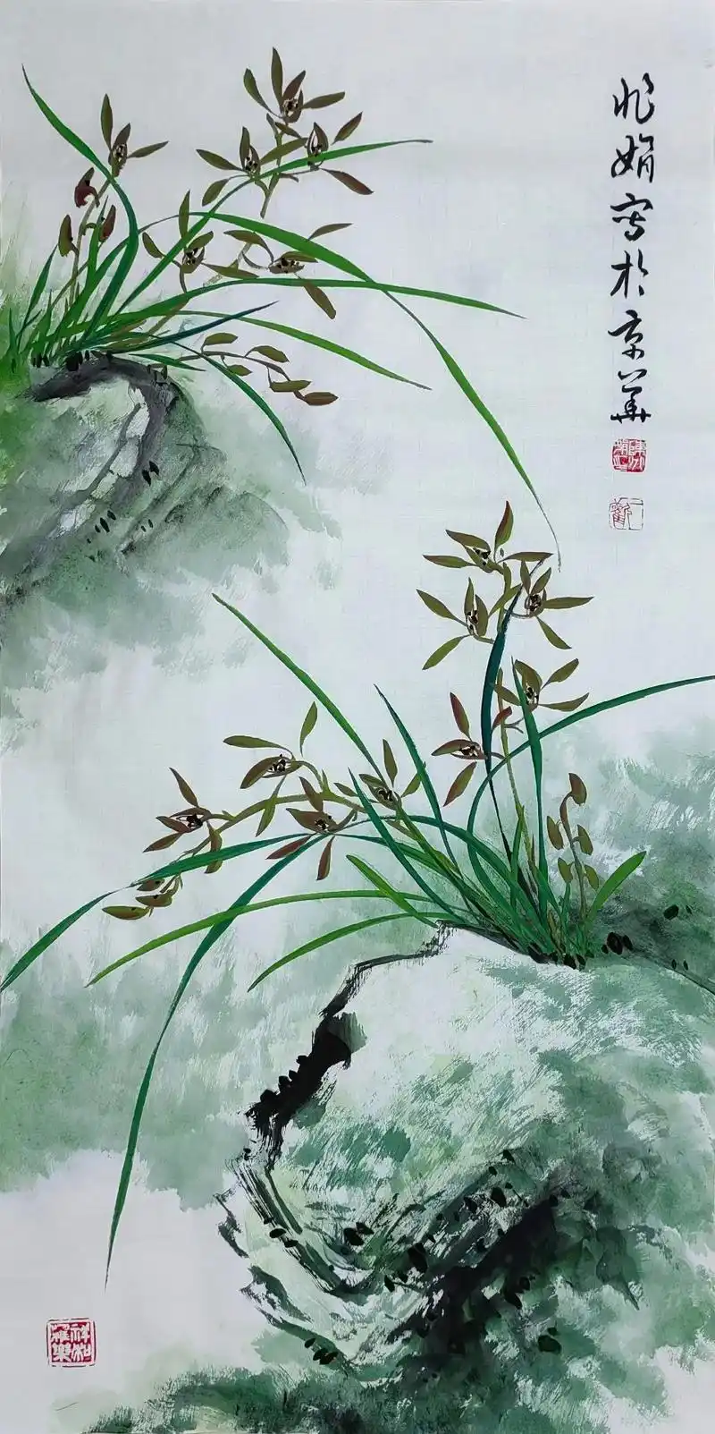 陈兆娟国画 #兰花 #艺术收藏 #名人字画收藏 #我和世界 - 抖音