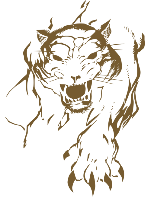 猎豹印花剪影图片