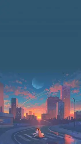 唯美治愈系迷人风光插画