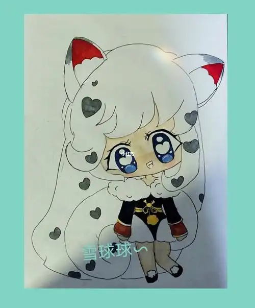 迷你世界雪球球简笔画怎么画