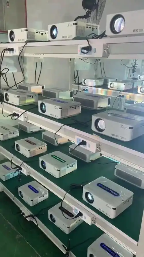 外贸便携投影仪smart android10 projector家用投影仪双频wifi