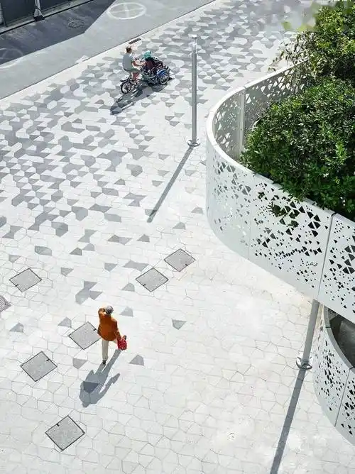 绝妙的景观铺装设计,这才是一步一风景!_空间_进行_地面