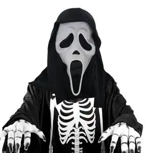 面具恐怖乳胶头套骷髅图片