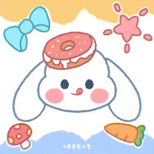 可爱小动物头像插画