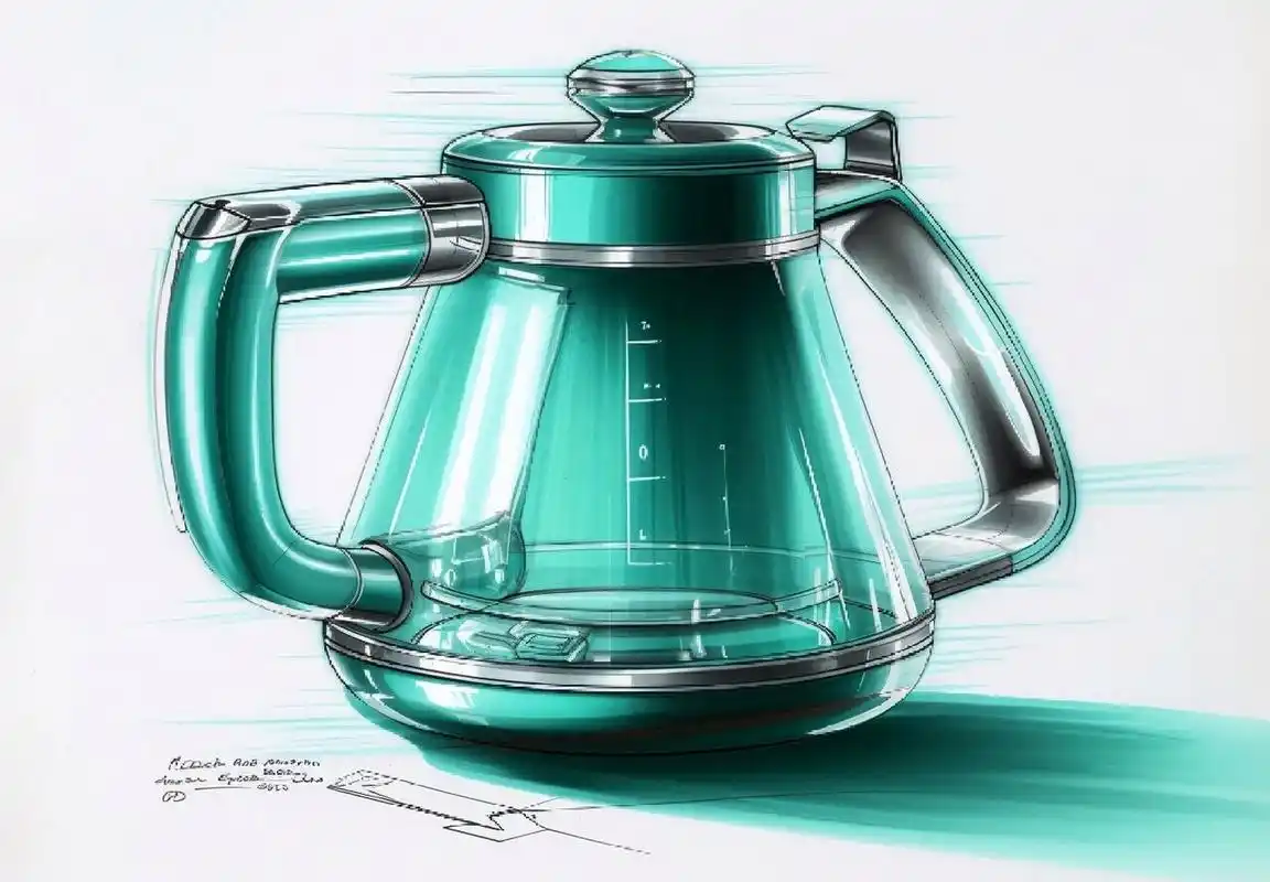 但是,你是否知道如何运用马克笔来表现家电茶壶这种金属与透明材质的