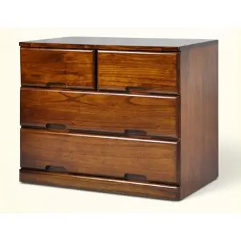 环保实木多功能斗柜储藏收纳衣柜现代简约家具柜100-5 咖啡色75*40*