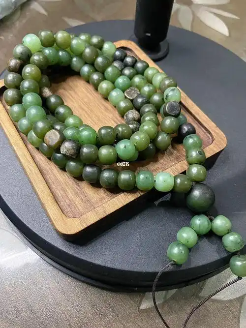 和田玉新疆料碧玉籽料多圈项链民族风
