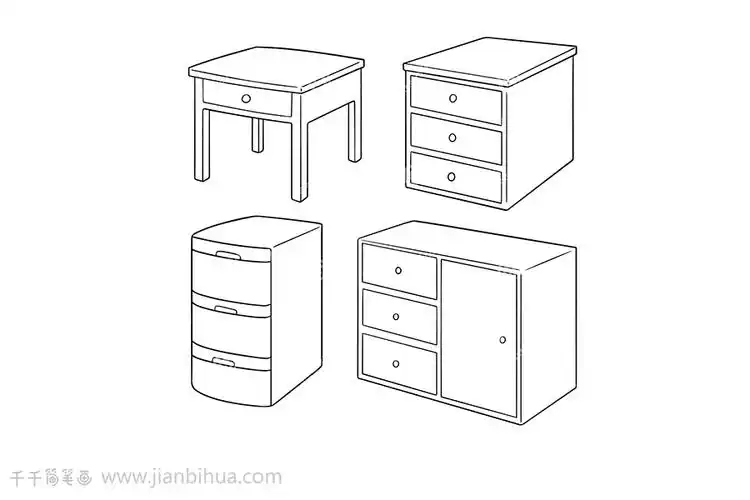 柜子简笔画怎么画