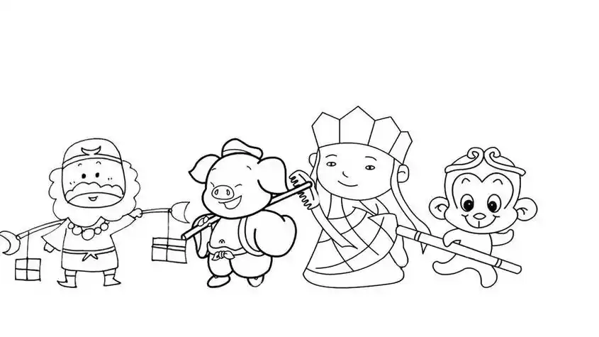 《西游记》师徒四人简笔画怎么画教程在这里