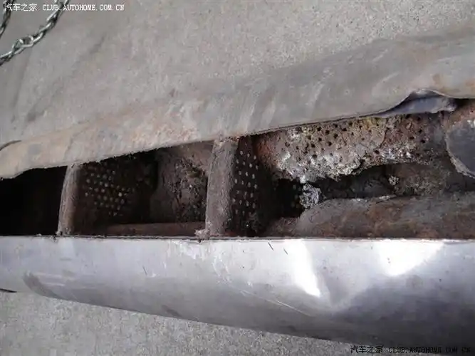 解剖f0排气管尾段消声器