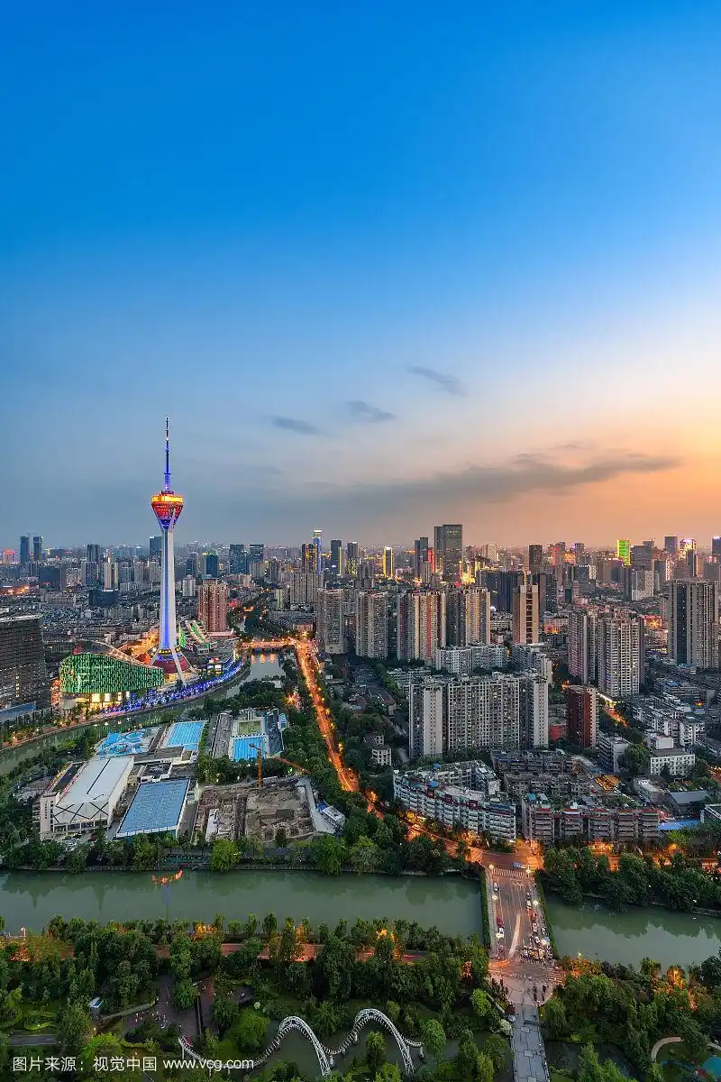 成都地标锦绣天府塔 四川电视塔