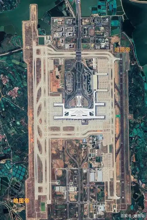 俯瞰武汉天河国际机场,可直航全球五大洲
