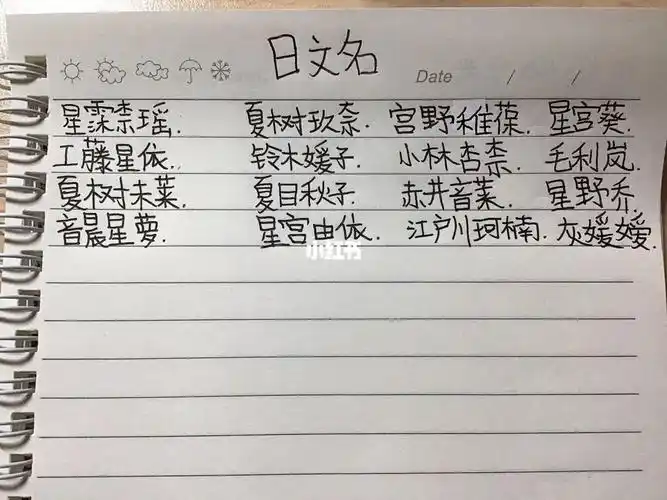 个人认为比较好听的日文名