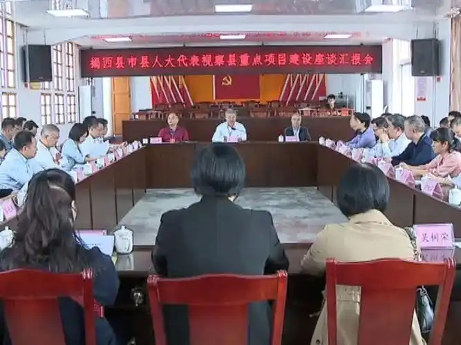 揭西县人大常委会组织市县人大代表视察重点项目建设