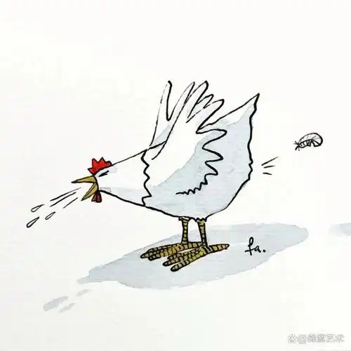 15幅趣味插图,描绘"炸鸡"的搞笑日常,让人笑出声音